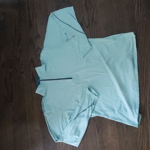 Nike Running Dri Fit Mint Blue Top Size XL